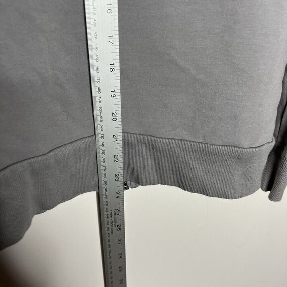 Threads Saks Fifth Avenue Jacket Womens Medium Gray Draped Collars Zip Front - Picture 4 of 12